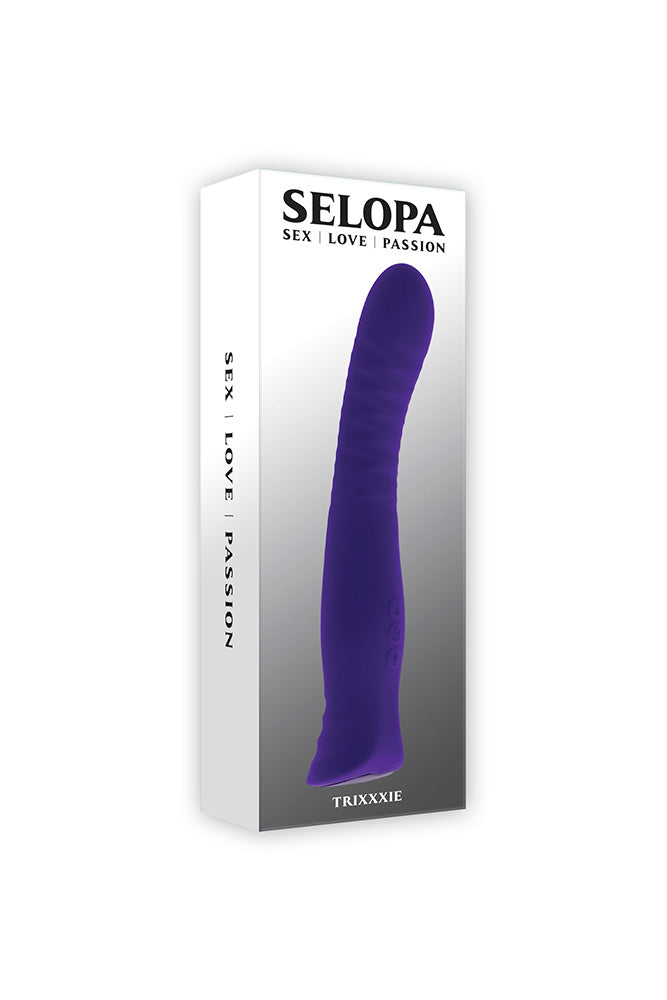 Selopa - Trixxxie Vibrator - Purple - Stag Shop