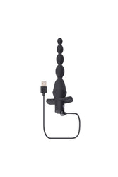 Selopa - Vibrating Butt Beads - Black - Stag Shop