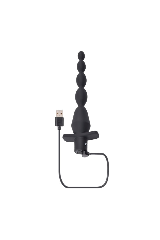 Selopa - Vibrating Butt Beads - Black - Stag Shop