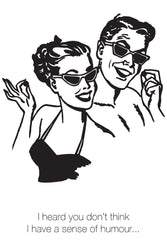 Stag Shop - Sense of Humour Greeting Card - Stag Shop