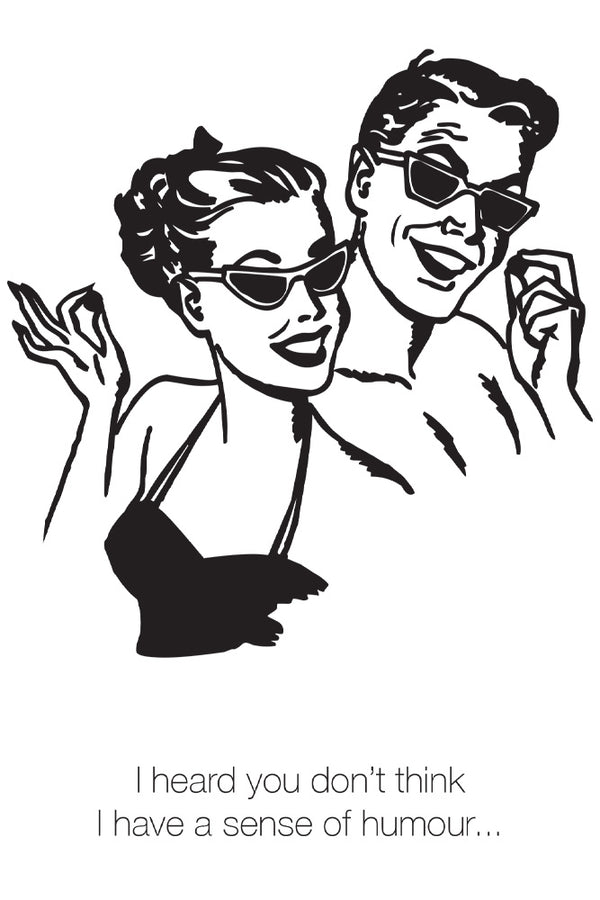 Stag Shop - Sense of Humour Greeting Card - Stag Shop