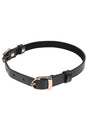 Sex & Mischief - Double Buckle Day Collar - Black - Stag Shop