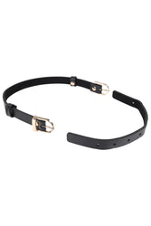 Sex & Mischief - Double Buckle Day Collar - Black - Stag Shop