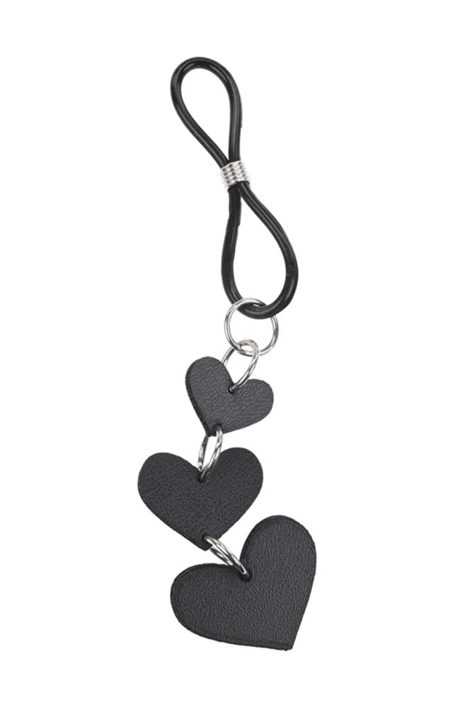 Sex & Mischief - Heart Nipple Ties - Black - Stag Shop