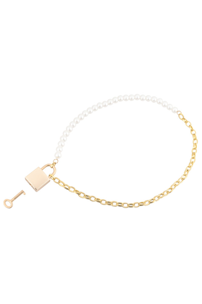 Sex & Mischief - Pearl Day Collar - White - Stag Shop