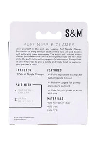 Thumbnail for Sex & Mischief - Puff Nipple Clamps - Black - Stag Shop