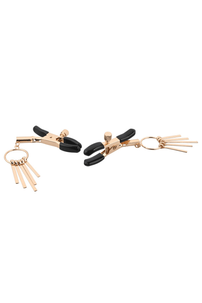 Sex & Mischief - Verge Nipple Clamps - Gold - Stag Shop