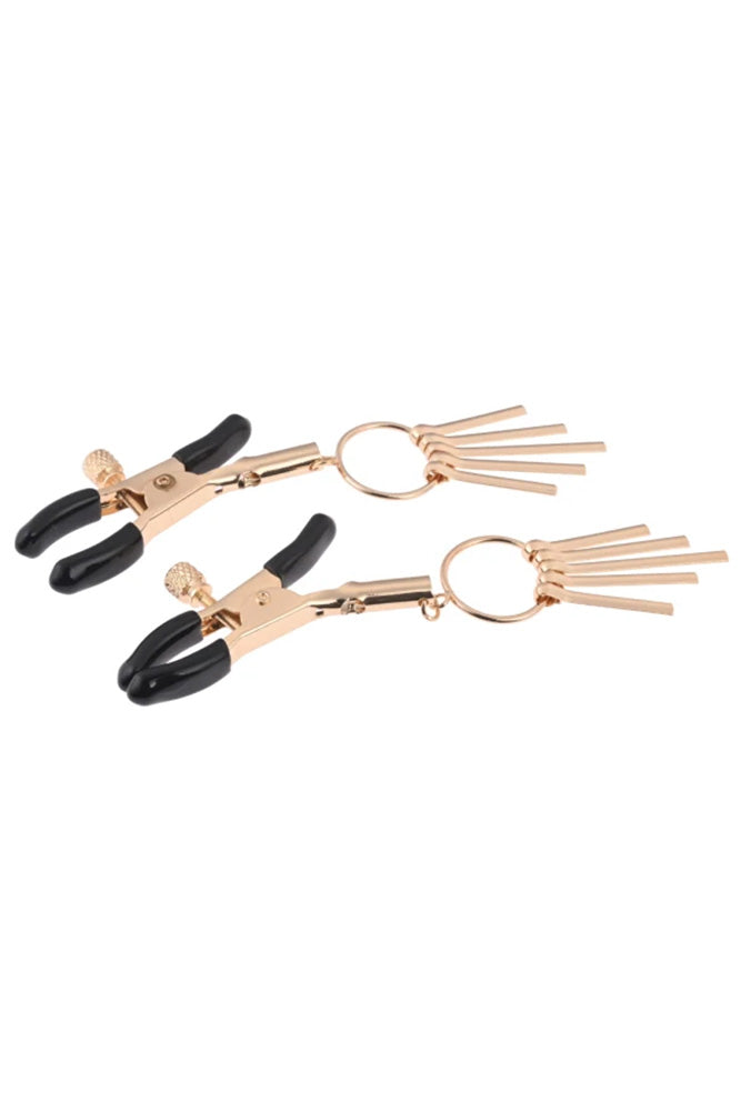 Sex & Mischief - Verge Nipple Clamps - Gold - Stag Shop