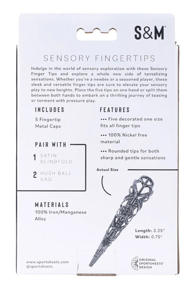 Sex & Mischief - Black Sensory Fingertips - Black - Stag Shop