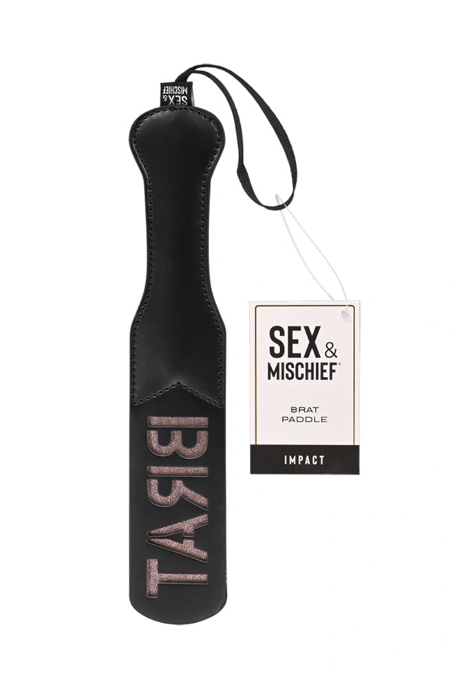 Sex & Mischief - Brat Paddle - Black - Stag Shop
