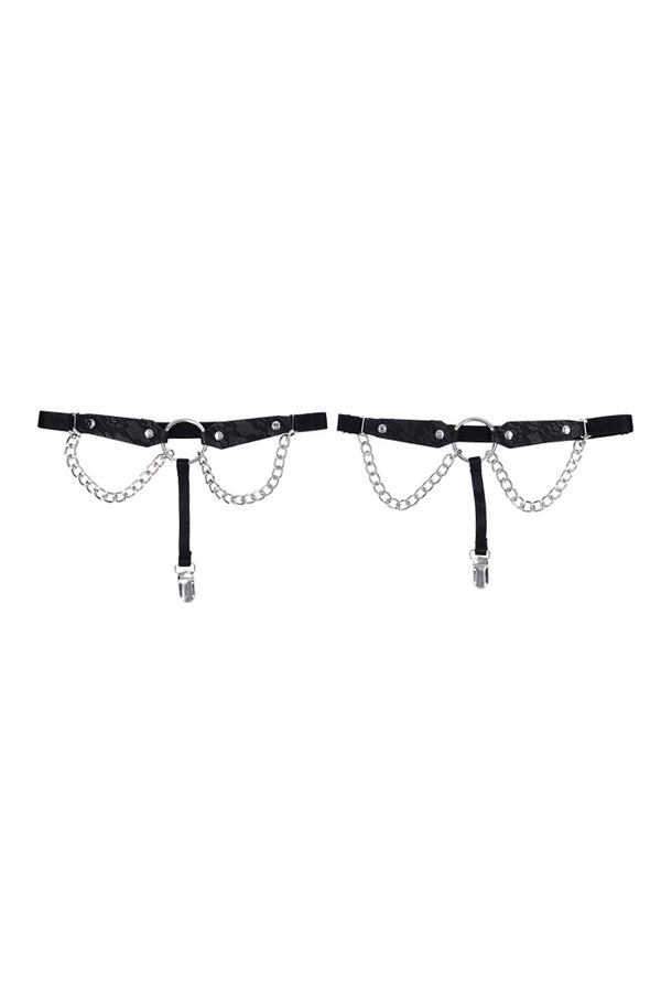 Sex & Mischief - Chain Lace Garters - Stag Shop