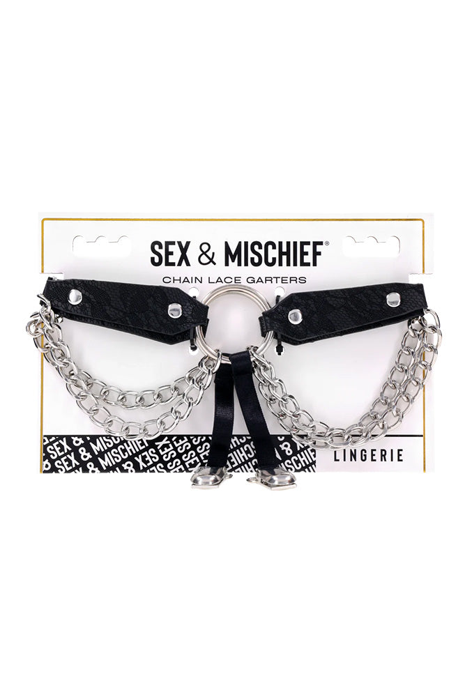Sex & Mischief - Chain Lace Garters - Stag Shop