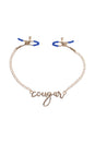 Sex & Mischief - Cougar - Cougar Nipple Clamps - Blue/Gold - Stag Shop