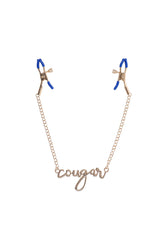 Sex & Mischief - Cougar - Cougar Nipple Clamps - Blue/Gold - Stag Shop