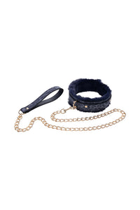 Thumbnail for Sex & Mischief - Cougar - Collar & Leash - Blue/Gold