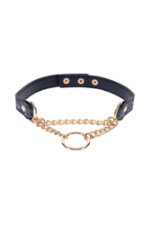Sex & Mischief - Cougar - Day Collar - Blue/Gold - Stag Shop