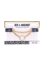 Sex & Mischief - Cougar - Day Collar - Blue/Gold - Stag Shop