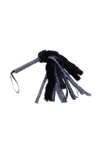 Thumbnail for Sex & Mischief - Cougar - Faux Fur Flogger - Blue/Black