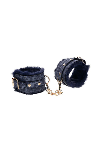 Sex & Mischief - Cougar - Handcuffs - Blue/Gold - Stag Shop