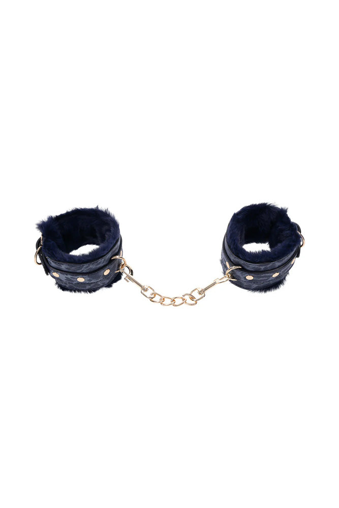 Sex & Mischief - Cougar - Handcuffs - Blue/Gold - Stag Shop