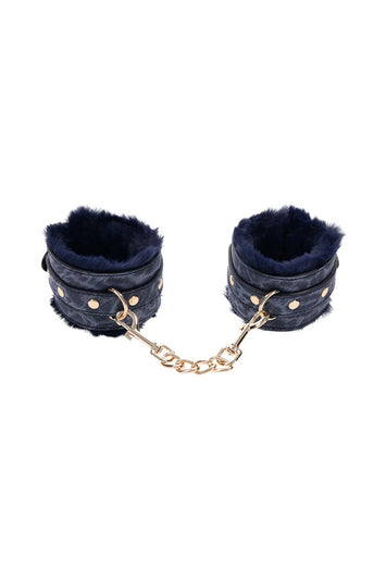 Sex & Mischief - Cougar - Handcuffs - Blue/Gold - Stag Shop