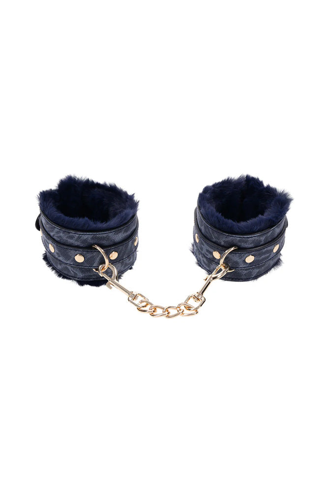 Sex & Mischief - Cougar - Handcuffs - Blue/Gold - Stag Shop