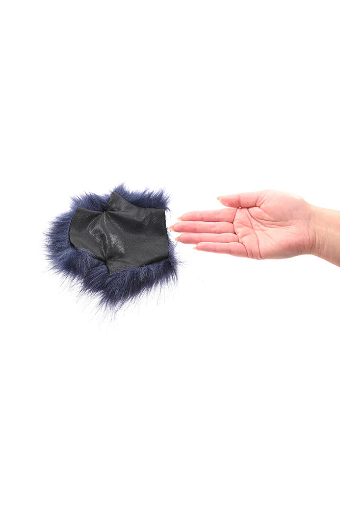 Sex & Mischief - Cougar - Spiked Sensory Glove - Blue - Stag Shop