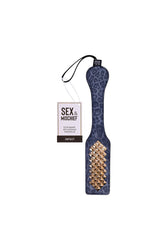 Sex & Mischief - Cougar - Studded Paddle - Blue/Gold - Stag Shop