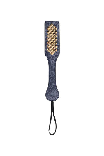Sex & Mischief - Cougar - Studded Paddle - Blue/Gold - Stag Shop
