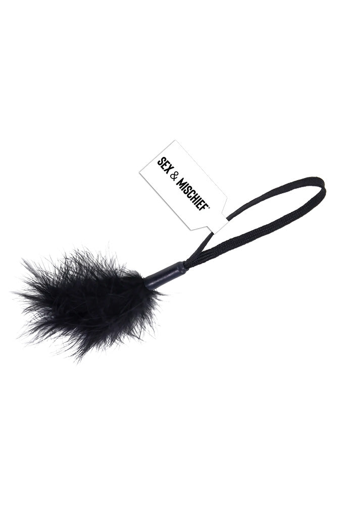 Sex & Mischief - Black Wrist Feather Tickler - Stag Shop