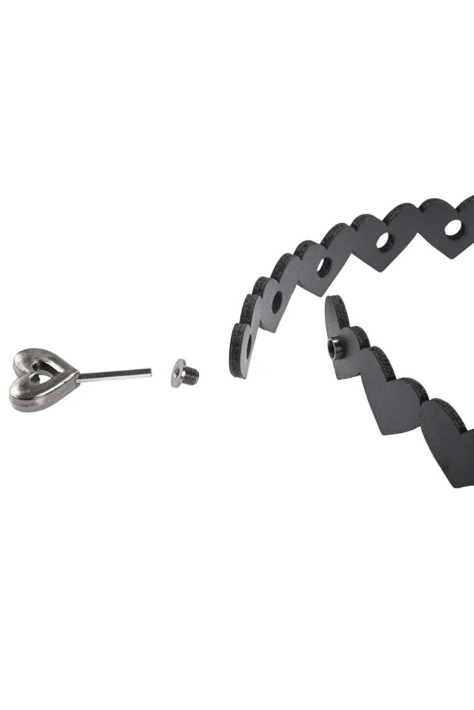 Sex & Mischief - Heart Day Collar - Black - Stag Shop