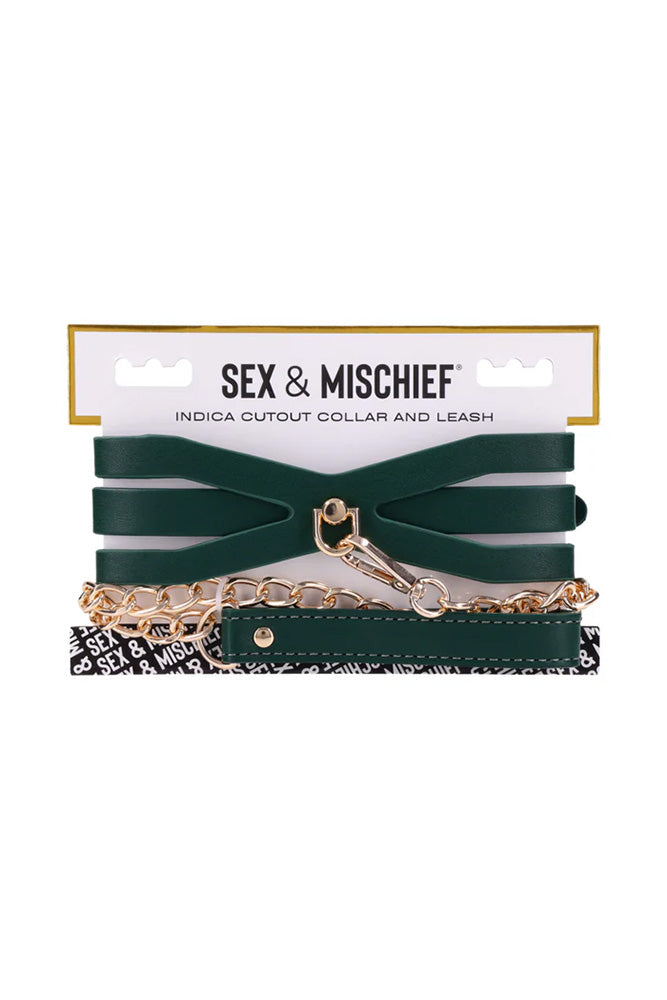 Sex & Mischief - Indica - Cutout Collar & Leash - Stag Shop