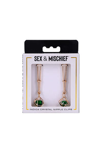 Thumbnail for Sex & Mischief - Indica - Crystal Nipple Clips - Stag Shop