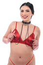 Sex & Mischief - Lace Collar with Nipple Ties - Stag Shop