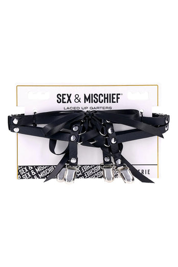Sex & Mischief - Laced Up Garters - Stag Shop