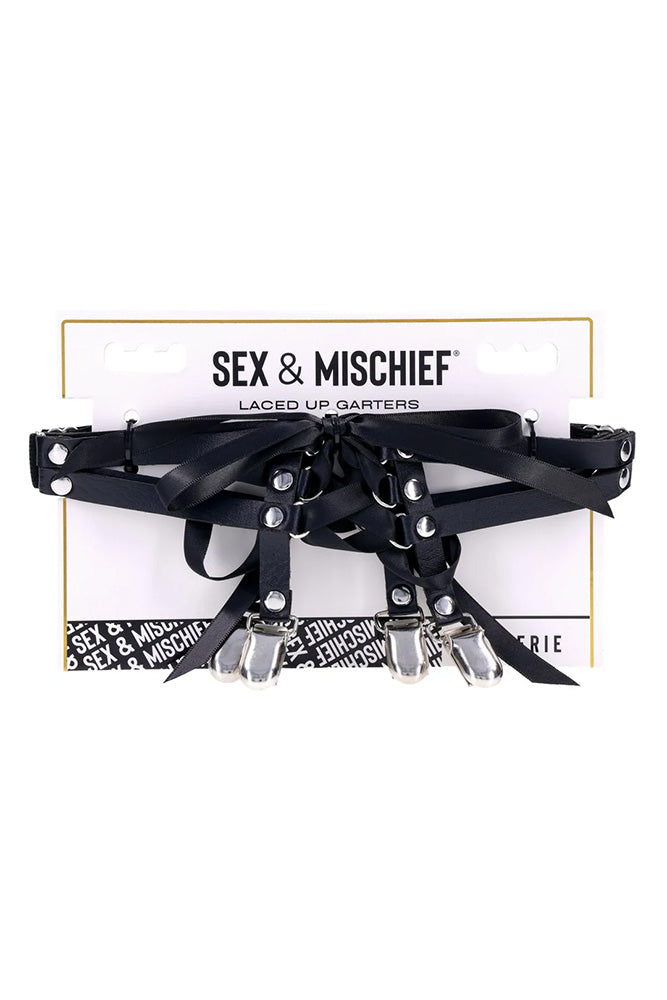 Sex & Mischief - Laced Up Garters - Stag Shop