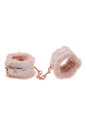 Sex & Mischief - Peaches 'N CreaMe - Faux Fur Handcuffs - Peach/Rose Gold - Stag Shop