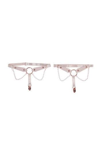 Sex & Mischief - Peaches 'N CreaMe - Pearl Garters - Stag Shop