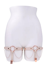 Thumbnail for Sex & Mischief - Peaches 'N CreaMe - Pearl Garters - Stag Shop