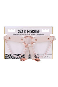 Thumbnail for Sex & Mischief - Peaches 'N CreaMe - Pearl Garters - Stag Shop