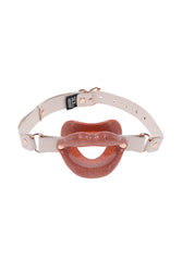 Sex & Mischief - Peaches 'N CreaMe - Silicone Lips Gag - Peach/Rose Gold - Stag Shop