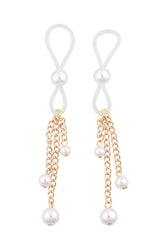 Sex & Mischief - Pearl Nipple Ties - White - Stag Shop