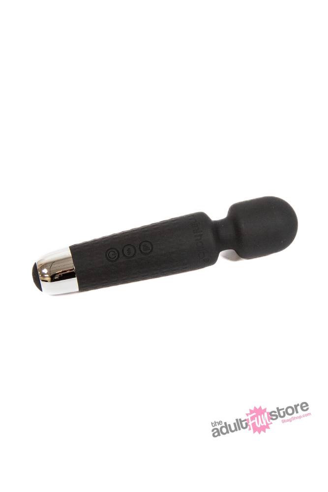 Shibari - Mini Halo Wireless 20X Wand Vibrator - Midnight Black - Stag Shop