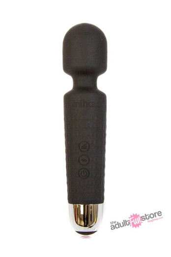 Shibari - Mini Halo Wireless 20X Wand Vibrator - Midnight Black - Stag Shop