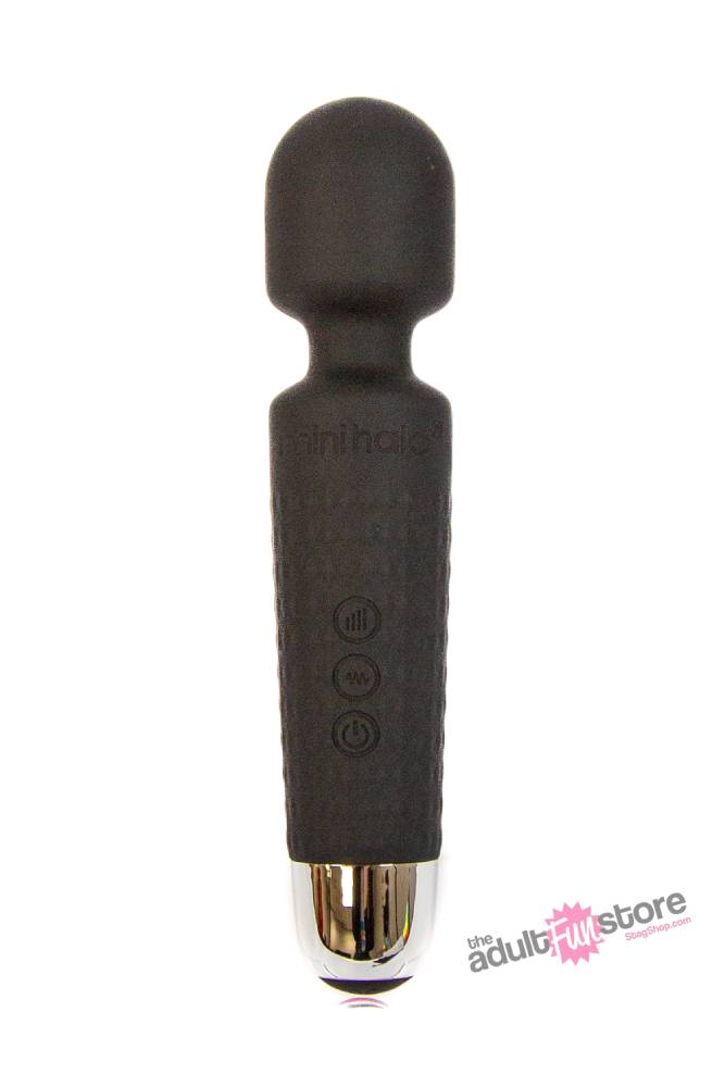 Shibari - Mini Halo Wireless 20X Wand Vibrator - Midnight Black - Stag Shop