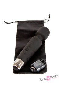 Thumbnail for Shibari - Mini Halo Wireless 20X Wand Vibrator - Midnight Black - Stag Shop