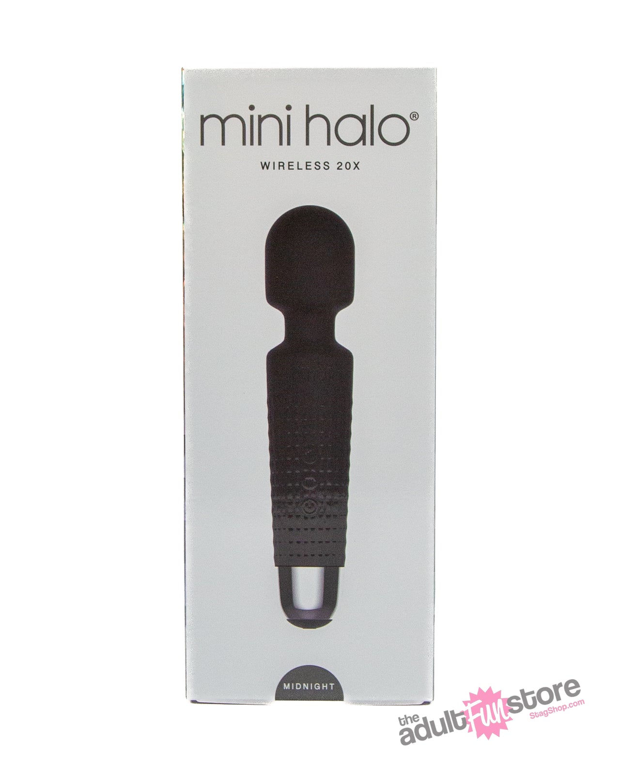 Shibari - Mini Halo Wireless 20X Wand Vibrator - Midnight Black - Stag Shop