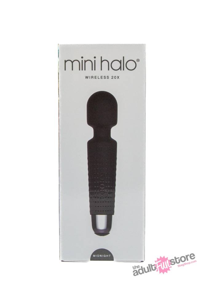 Shibari - Mini Halo Wireless 20X Wand Vibrator - Midnight Black - Stag Shop