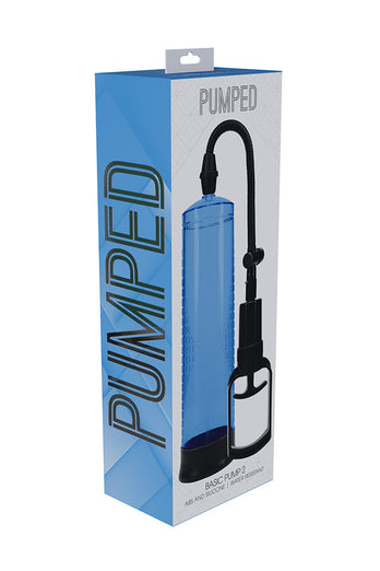 Shots Toys - Pumped - Basic Pump 2 Manual Penis Pump - Various Colors - Stag Shop