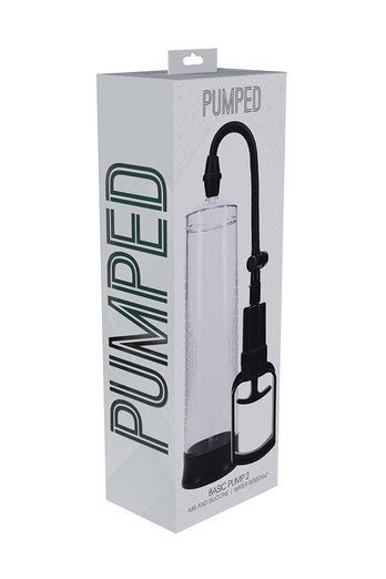 Shots Toys - Pumped - Basic Pump 2 Manual Penis Pump - Various Colors - Stag Shop